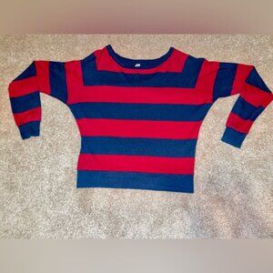 TNA Aritzia size small long sleeve striped top